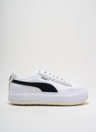 Baskets bout rond talon de 4 à 6cm blanc PUMA femme