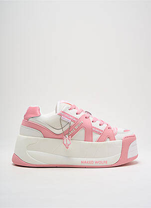 Baskets talon compensé talon de 4 à 6cm rose NAKED WOLFE femme