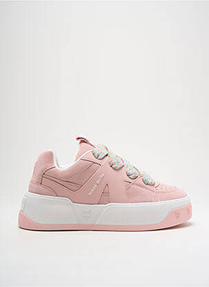 Baskets nubuck talon de 4 à 6cm rose NAKED WOLFE femme
