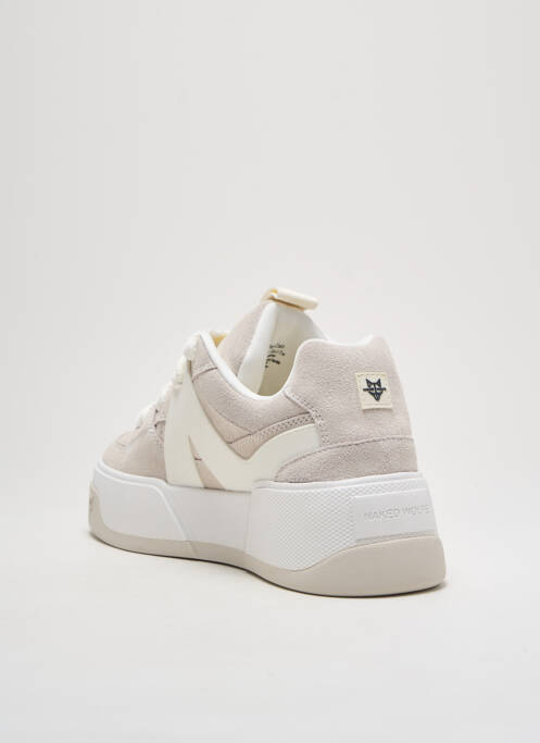 Baskets beige NAKED WOLFE pour unisexe