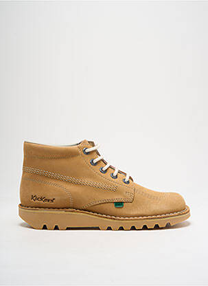 Bottines/boots fermeture lacets bout rond beige KICKERS homme