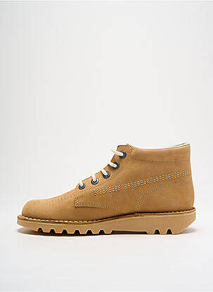Bottines/boots fermeture lacets bout rond beige KICKERS homme