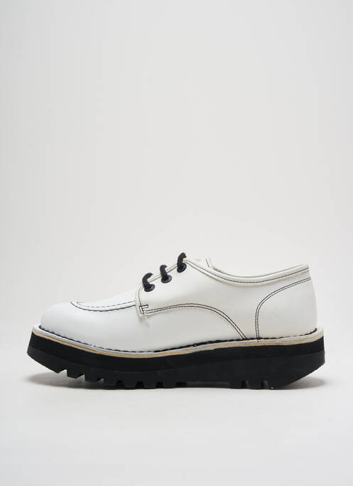 Derbies blanc KICKERS pour femme