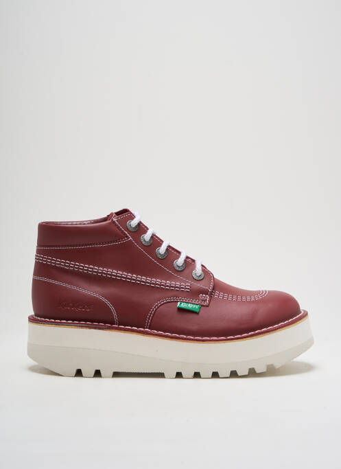 Derbies rouge KICKERS pour femme