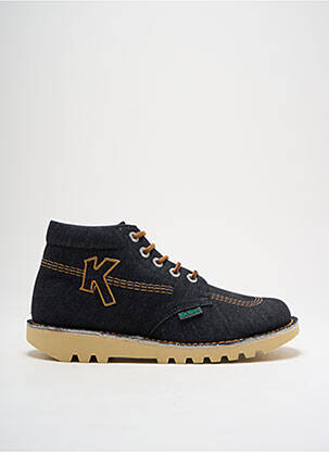 Bottines/boots fermeture lacets bout rond noir KICKERS homme