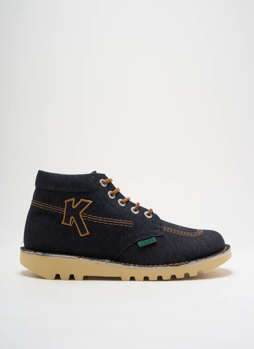 Bottines/boots fermeture lacets bout rond noir KICKERS homme