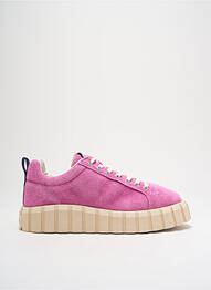 Baskets nubuck talon de 4 à 6cm rose EYTYS femme