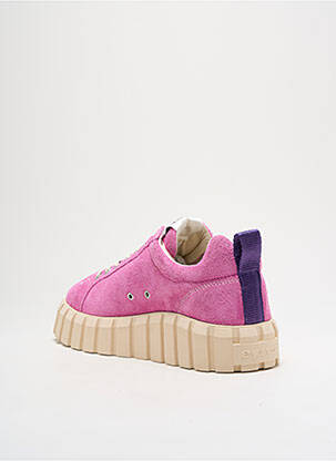 Baskets nubuck talon de 4 à 6cm rose EYTYS femme