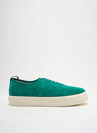 Baskets nubuck talon plat jusqu'à 3cm vert EYTYS femme