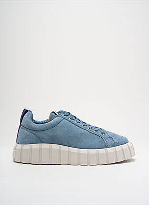 Baskets nubuck talon de 4 à 6cm bleu EYTYS femme