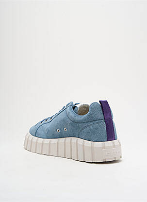 Baskets nubuck talon de 4 à 6cm bleu EYTYS femme