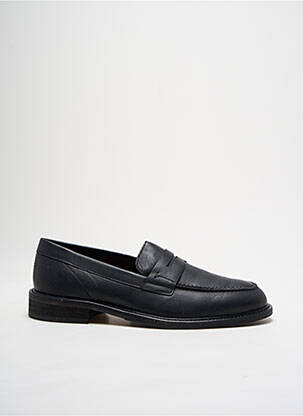 Mocassins tissage satiné talon bas noir SELECTED homme