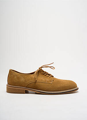 Derbies nubuck talon bas marron SELECTED homme