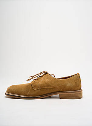 Derbies nubuck talon bas marron SELECTED homme