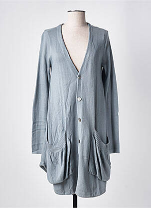 Gilet manches longues stretch bleu MYRINE & ME femme