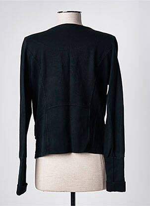 Veste casual col rond noir IKKS femme