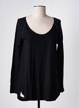 T-shirt manches longues manches longues noir DES PETITS HAUTS femme