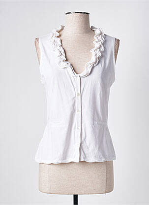 Gilet sans manche poches blanc JOSEPHINE ET C.O femme