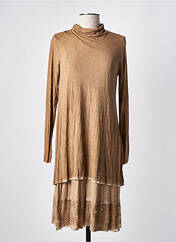 Robe mi-longue marron ELISA CAVALETTI pour femme seconde vue