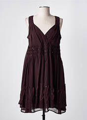 Robe mi-longue rouge MAIS IL EST OU LE SOLEIL pour femme seconde vue