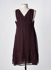 Robe mi-longue rouge MAIS IL EST OU LE SOLEIL pour femme seconde vue