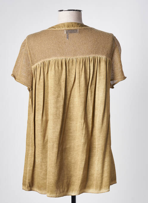 Chemisier manches courtes manches courtes vert ELISA CAVALETTI femme