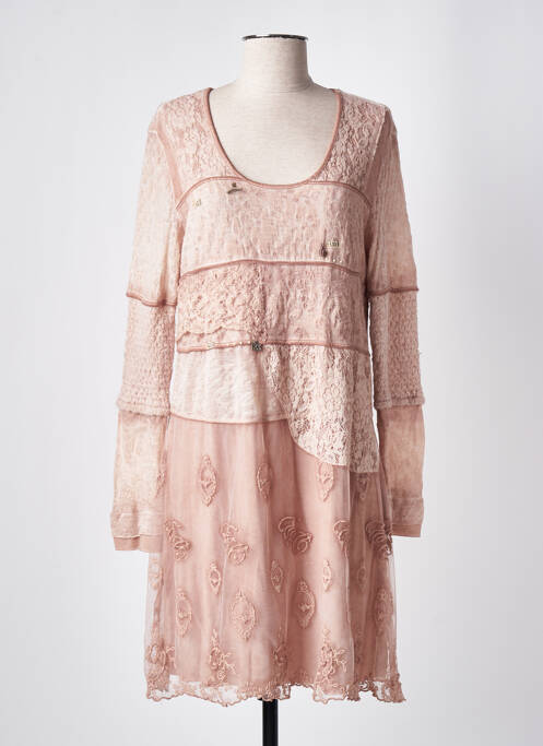 Robe mi-longue rose ELISA CAVALETTI pour femme
