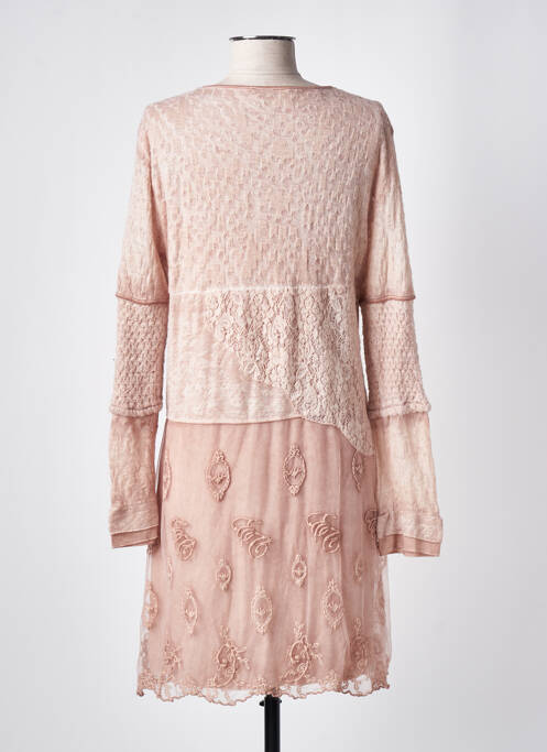Robe mi-longue rose ELISA CAVALETTI pour femme