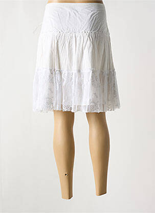 Jupe courte taille haute blanc MYRINE & ME femme