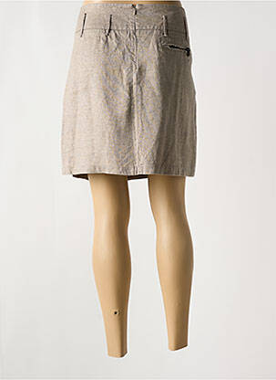 Jupe courte poches marron ONE STEP femme