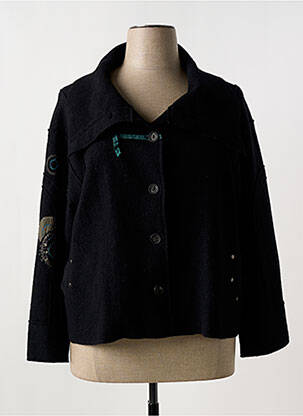 Manteau court noir CAROLE RICHARD pour femme