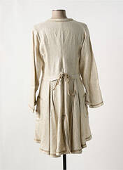 Manteau long beige INDIES pour femme seconde vue