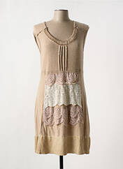 Robe mi-longue beige ELISA CAVALETTI pour femme seconde vue