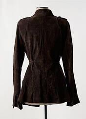 Veste en cuir marron ONE STEP pour femme seconde vue