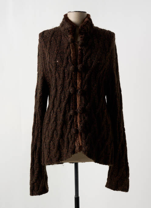 Gilet manches longues marron ALDO MARTIN'S pour femme