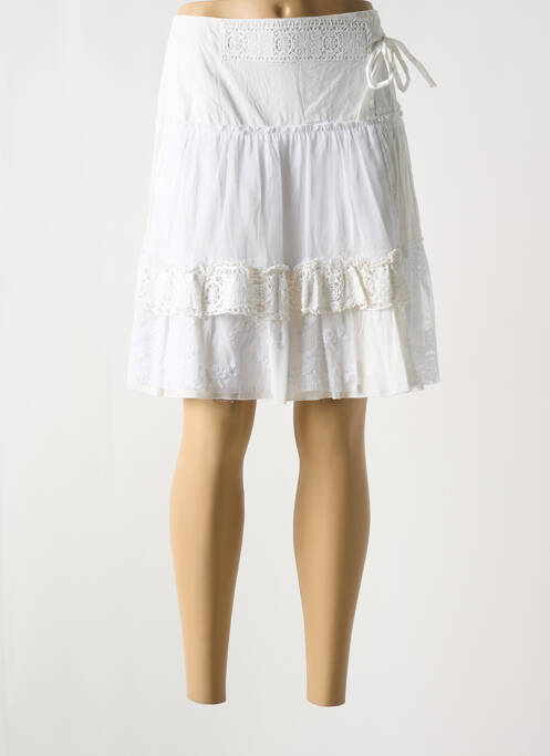 Jupe courte blanc MYRINE & ME pour femme
