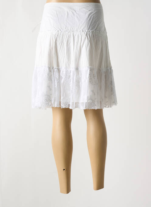 Jupe courte blanc MYRINE & ME pour femme