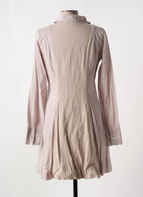 Robe courte marron MAIS IL EST OU LE SOLEIL pour femme