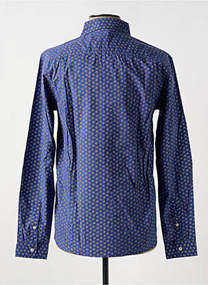Chemise manches longues manches longues bleu HARRIS WILSON homme