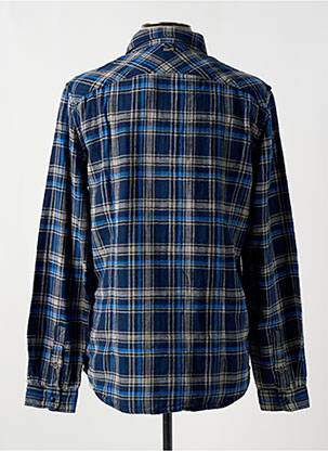 Chemise manches longues poches bleu PETROL INDUSTRIES homme