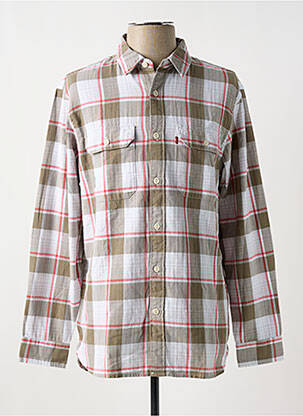 Chemise manches longues poches vert LEVI'S homme