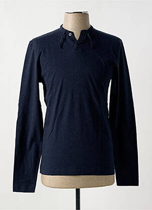 T-shirt coupe cintrée manches longues bleu HARRIS WILSON homme