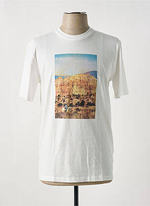 T-shirt coupe cintrée manches courtes beige HARRIS WILSON homme