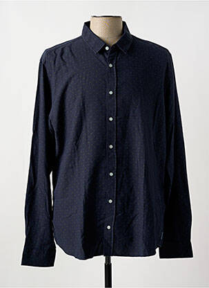 Chemise manches longues bleu HARRIS WILSON pour homme