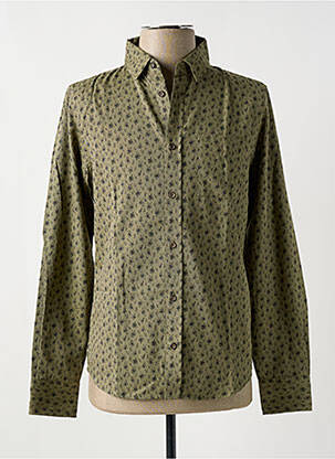 Chemise manches longues vert HARRIS WILSON pour homme