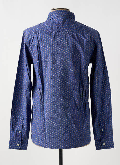 Chemise manches longues bleu HARRIS WILSON pour homme
