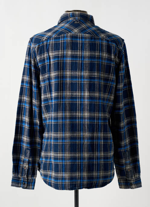 Chemise manches longues bleu PETROL INDUSTRIES pour homme