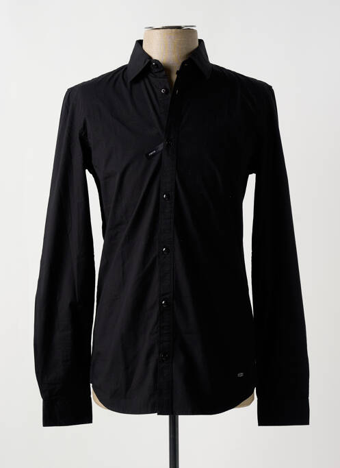 Chemise manches longues noir PETROL INDUSTRIES pour homme