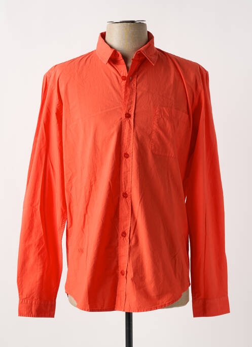 Chemise manches longues orange HARRIS WILSON pour homme