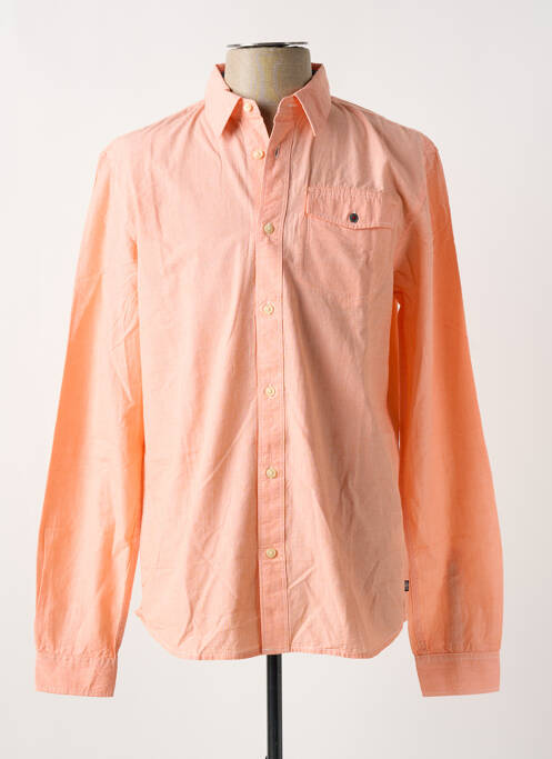 Chemise manches longues orange PETROL INDUSTRIES pour homme